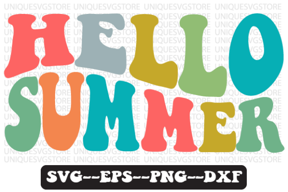 Hello Summer Quote Retro Svg Design Review