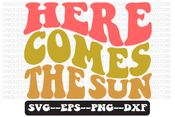 Here Comes the Sun Retro Svg Design Review