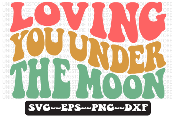 Loving You Under the Moon Retro Svg: A Designer’s Review