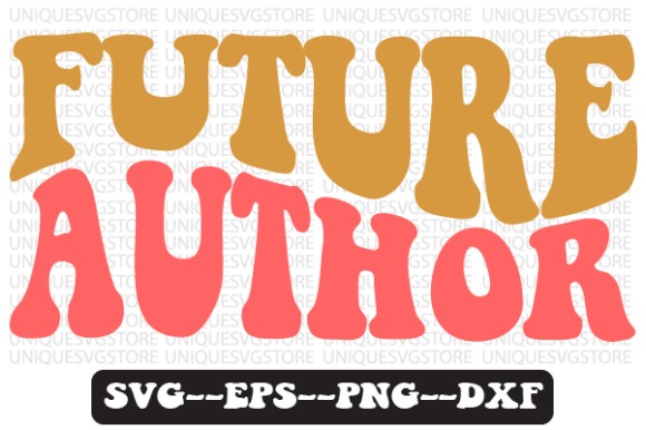 Reviewing the Future Author Quote Retro SVG Design